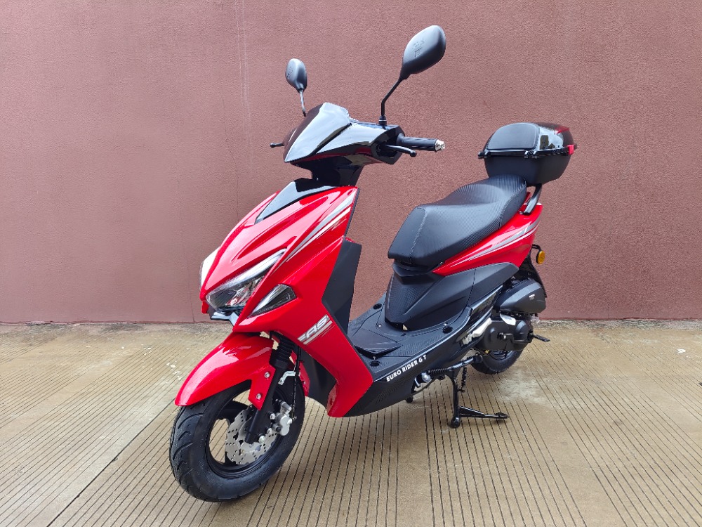 Red Euro Rider GT two-seater scooter